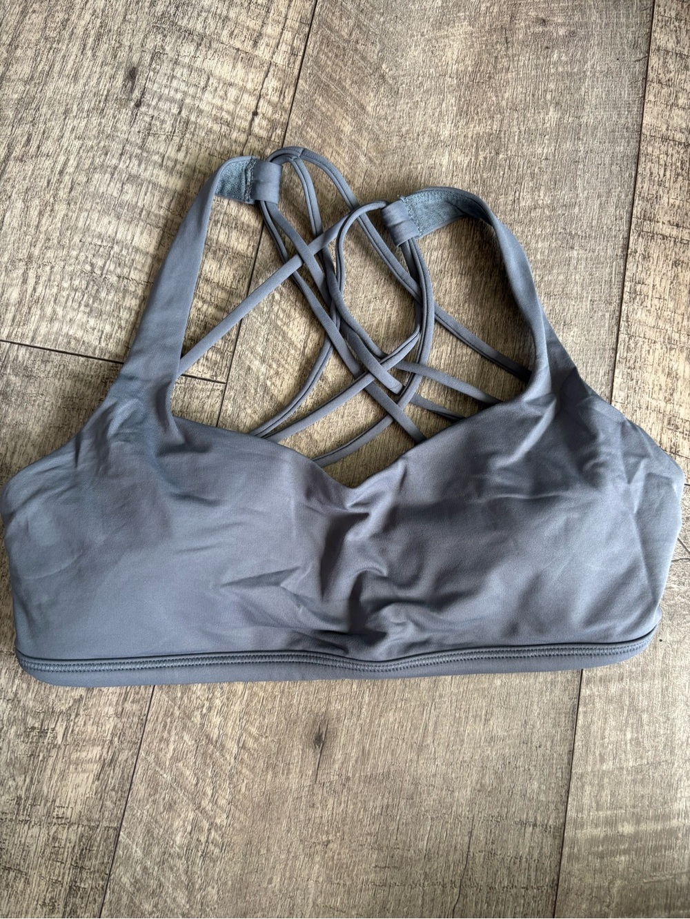 lululemon athletica Charcoal Strappy Wireless Sports Bra